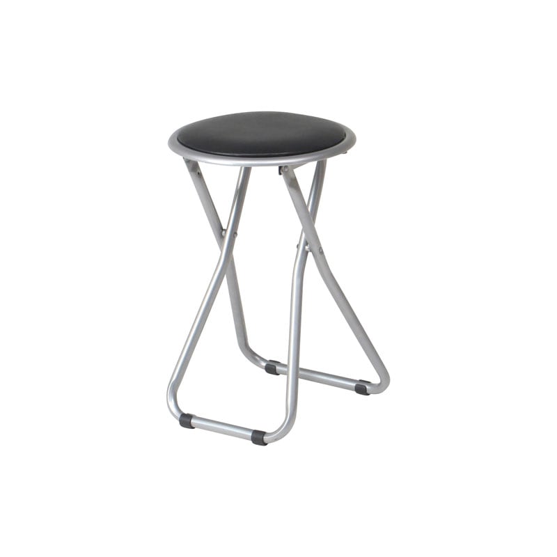 【セット数:6pcs】パイプ折りたたみイス ＦＢ－０２ＢＫ（１０１０ＢＫ）[C/D:88624]