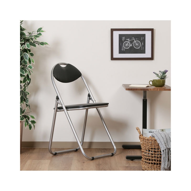 【セット数:6pcs】パイプ会議イス ＦＢ－０３０（１０１０ＢＫ）[C/D:88626]