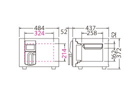 小型耐火金庫 MEISTERシリーズ ICカードロック式 OSS-C