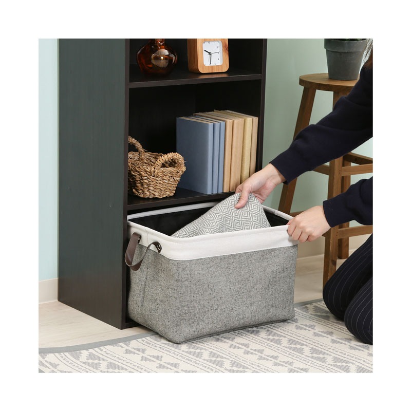 【セット数:2pcs】カラーボックス ３段 ＨＰ９４３ ブラウン  C/D:93502