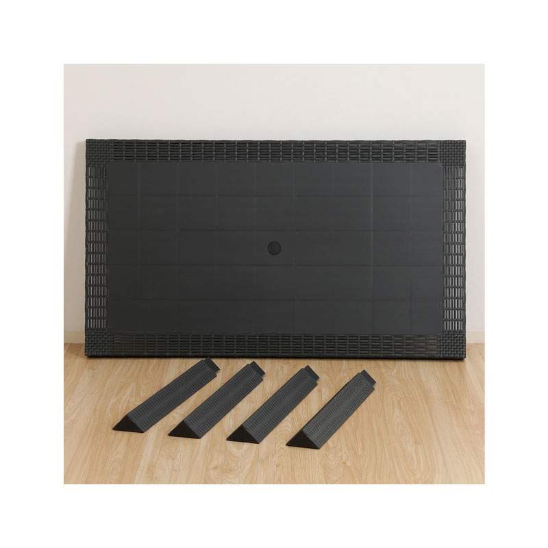 【個人宅配送非対応】ステラ テーブル ８０×１４０ ブラック   C/D:11238