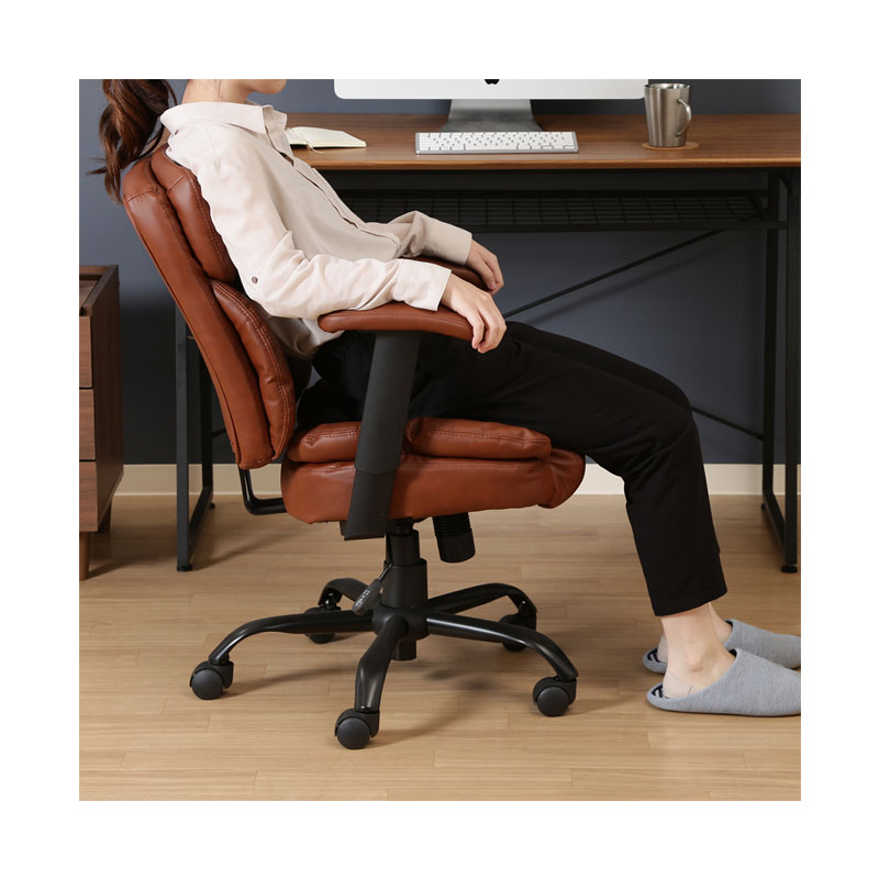 ＰＵプレジデントチェアーマンチェスター ＢＫ C/D:60002