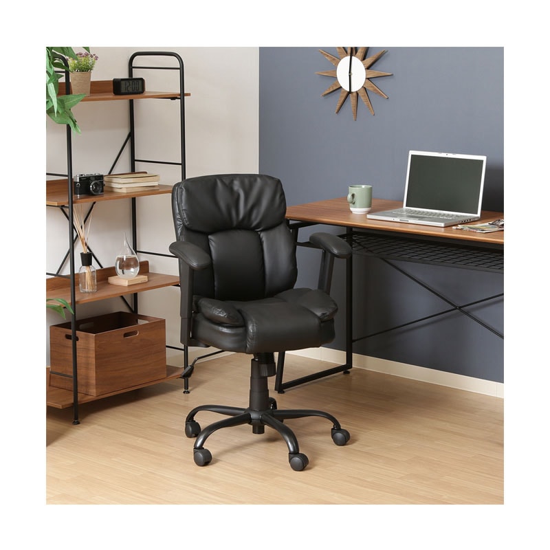 ＰＵプレジデントチェアーマンチェスター ＢＫ C/D:60002