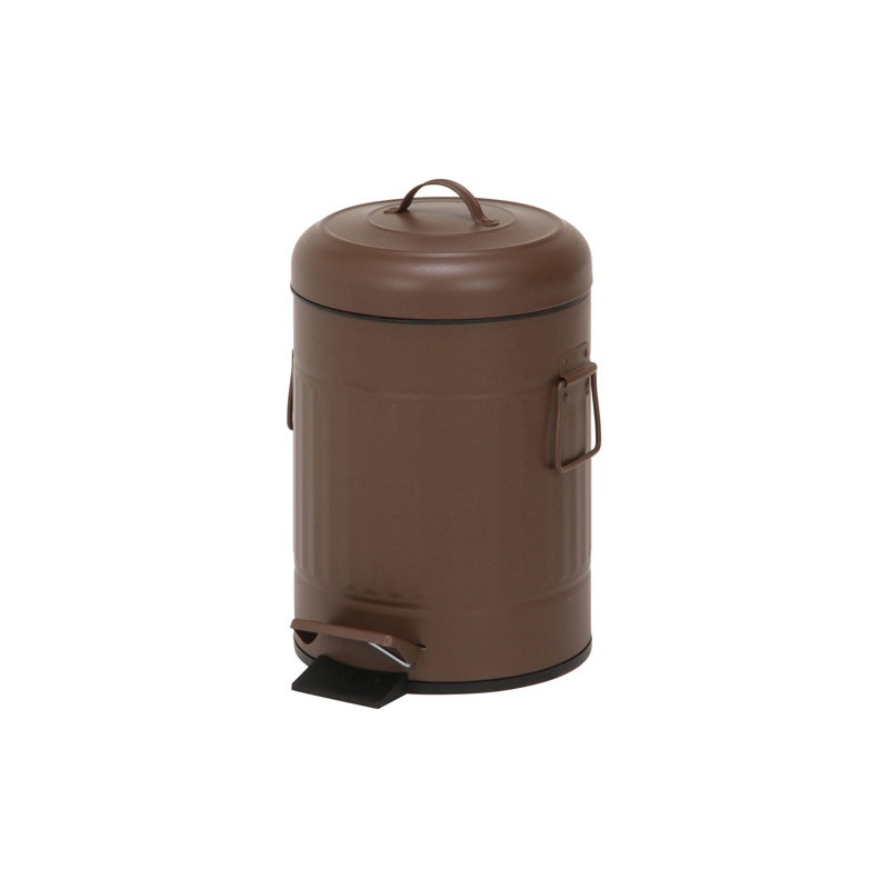 【セット数:6pcs】スチール ラウンドペダルペール 5Ｌ [C/D:34738][C/D:34739][C/D:34740]