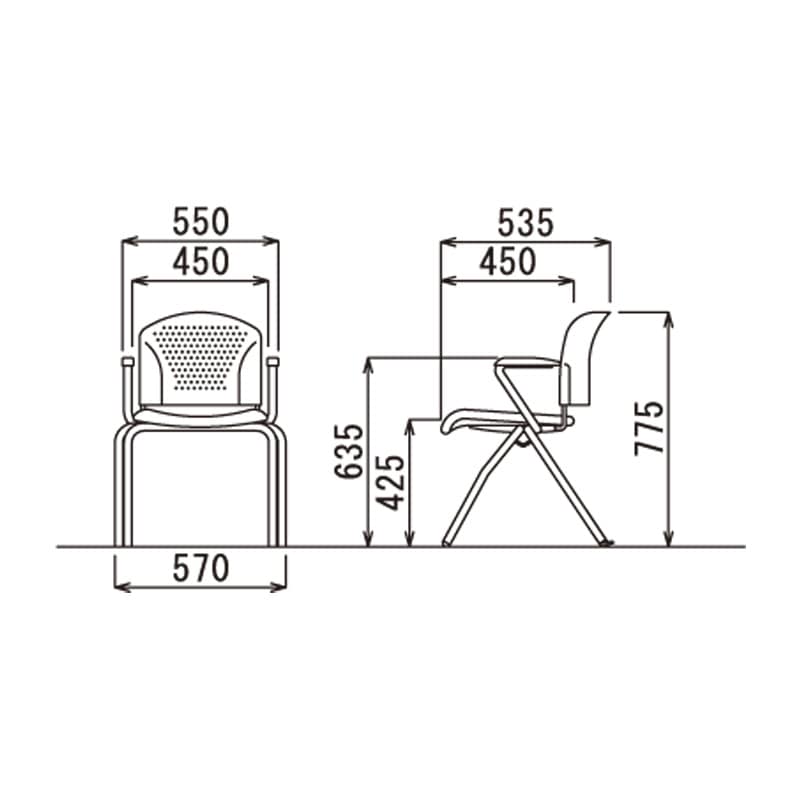肘付きタイプ MC-314W　ホワイトシェル