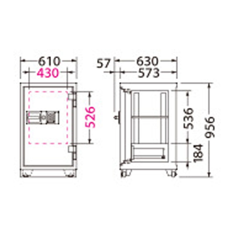 大型耐火金庫 CSシリーズ テンキー式 CS-91E