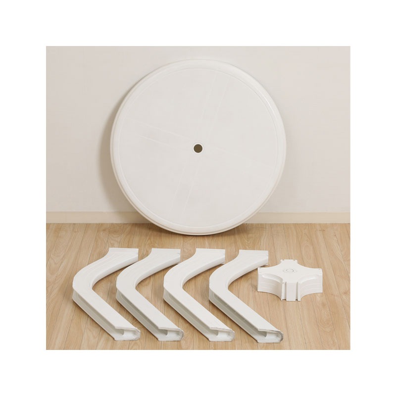 【個人宅配送非対応】ＰＣ ラウンドテーブル アンジェロ ホワイト   C/D:12278