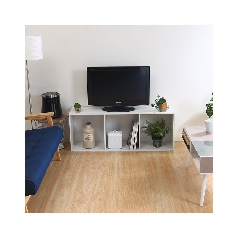 【セット数:2pcs】カラーボックス３段 Ａ４対応 ＷＨ  C/D:96570