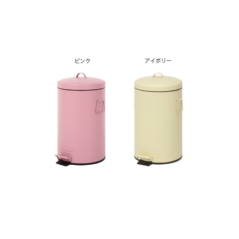 【セット数:6pcs】スチール ラウンドペダルペール１２Ｌ [C/D:34719] [C/D:34742]