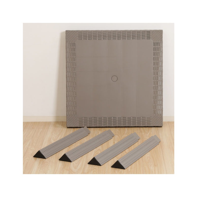 【個人宅配送非対応】ステラ テーブル ８０角 グレー  C/D:12287