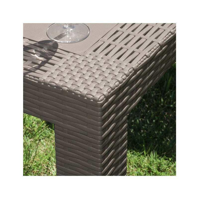 【個人宅配送非対応】ステラ テーブル ８０角 グレー  C/D:12287