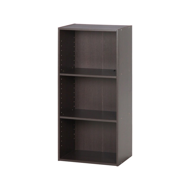 【セット数:2pcs】カラーボックス可動棚３段 ＢＲ C/D:96602