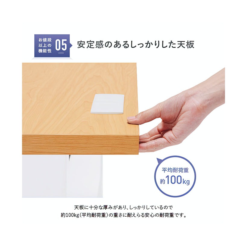 事務用ナチュラル平机（W1400×D700×H700）KDN-147H