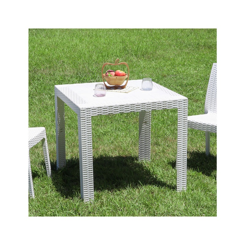 【個人宅配送非対応】ステラ テーブル 80角 ホワイト C/D:12517