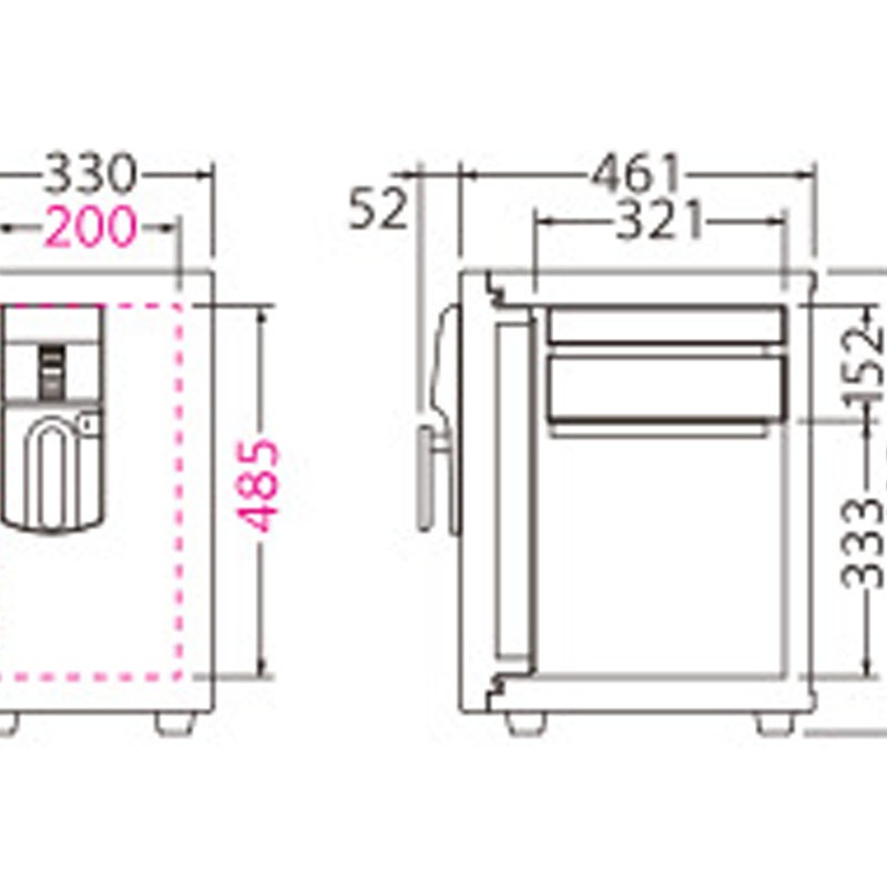小型耐火金庫 MEISTERシリーズ 指紋照合式 ONS-F