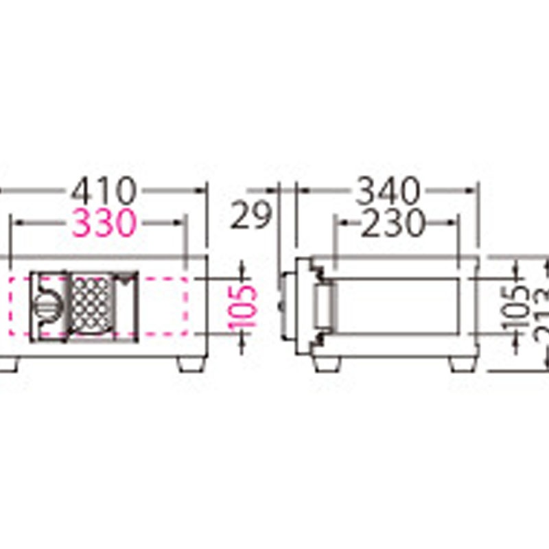 客室用金庫 BESシリーズ　テンキー式（ホテルセーフ仕様） BES-2EH
