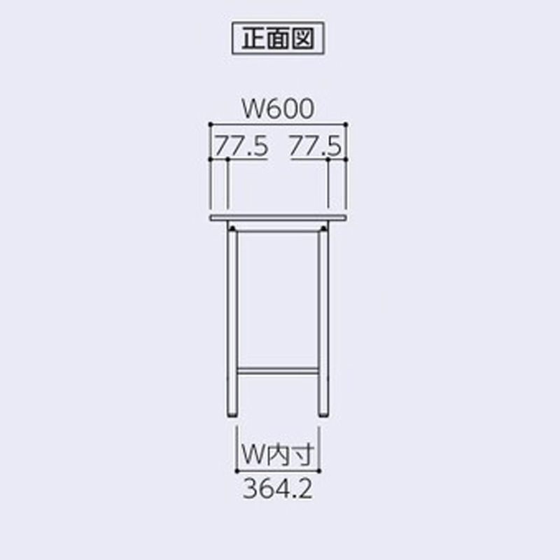 ワークテーブル　150シリーズ　固定式　H950　基本形　600×600　SUPH-660-WW
