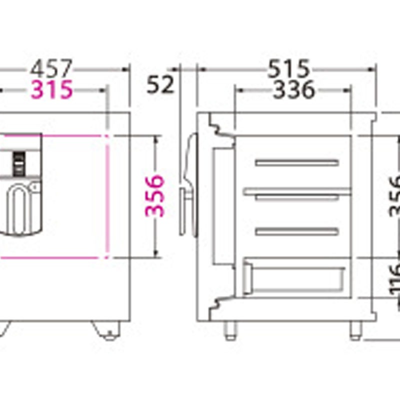 小型耐火金庫 MEISTERシリーズ 指紋照合式 OSD-F