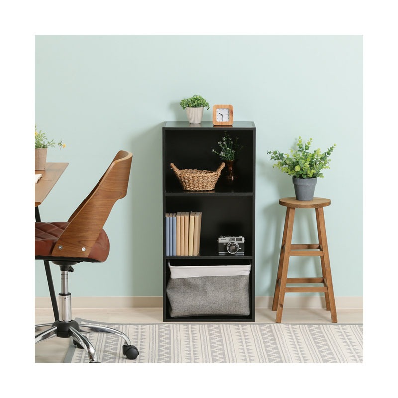 【セット数:2pcs】カラーボックス 可動棚３段 ＢＲ　C/D:97458