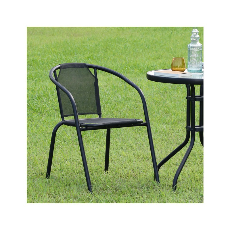 【個人宅配送非対応】スタッキングチェアＢＫ ＦＢＣ－０１ [セット数:2pcs] 　 C/D:33903