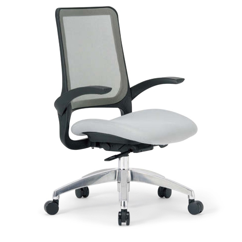 肘付きタイプ アルミ脚 MS-1695BK（F12）