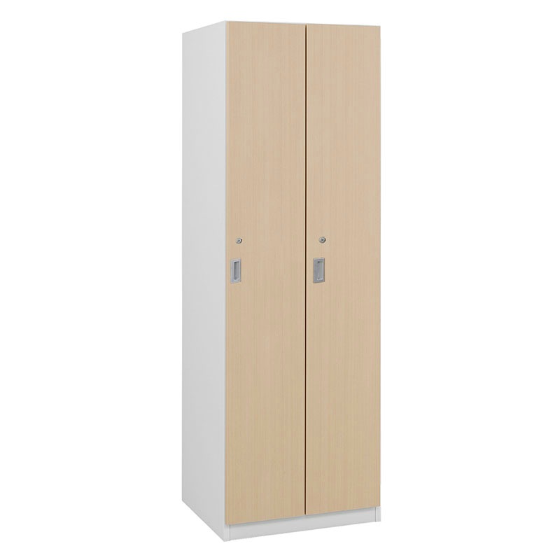 国産木製2人用ロッカー MKSシリーズ(W590×D540×H1800)MKS-2L