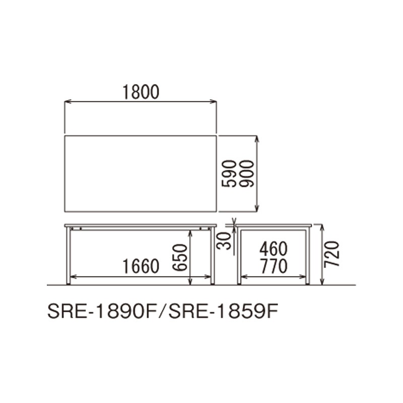 SREテーブル　SRE-1859F（M13）（M4）