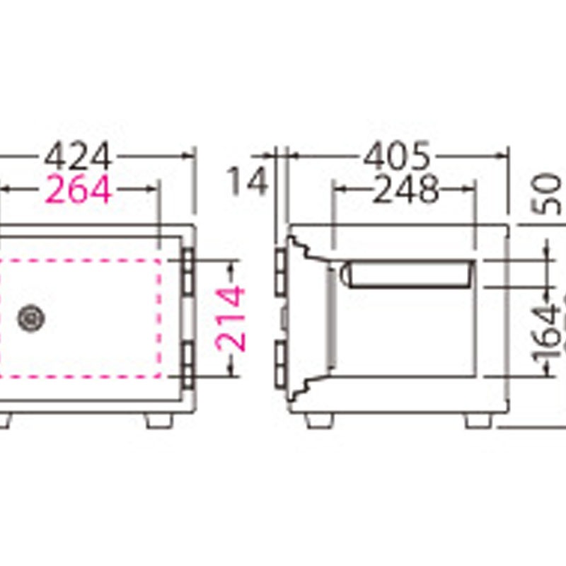 小型耐火金庫 STANDARDシリーズ　シリンダー式　BCH-S