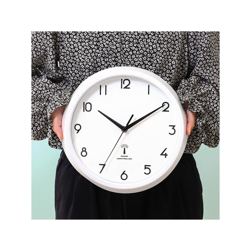 【セット数:3pcs】電波掛時計 カペラ Φ２７ｃｍ [C/D:99275]