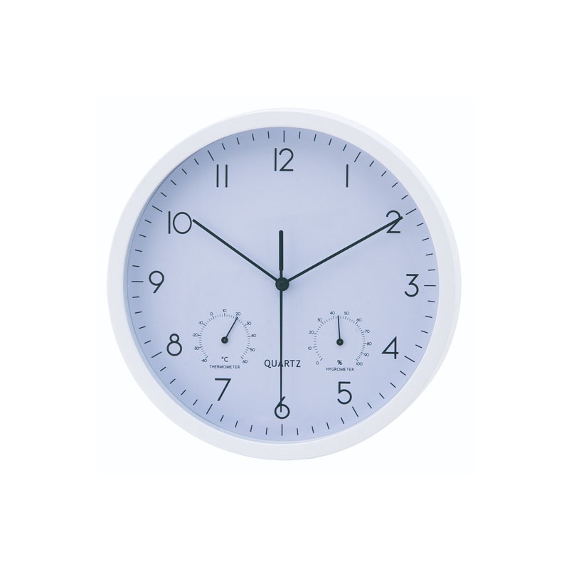 【セット数:3pcs】掛時計温湿度計付 ベゼル Φ２５ｃｍ  [ C/D:26332][ C/D:26333]