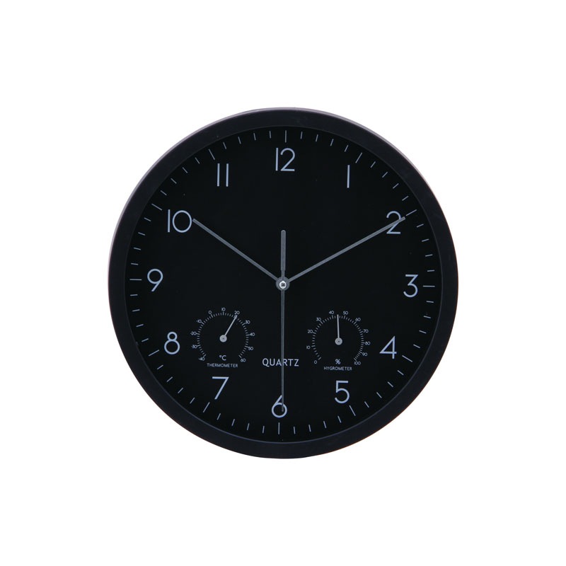 【セット数:3pcs】掛時計温湿度計付 ベゼル Φ２５ｃｍ  [ C/D:26332][ C/D:26333]