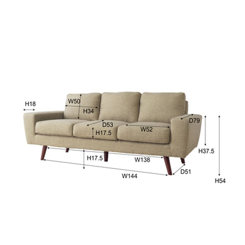 ルシア 3人掛 GS-88BE