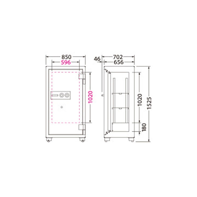 防盗金庫 SGシリーズ 100万変換ダイヤル式 SG-1260