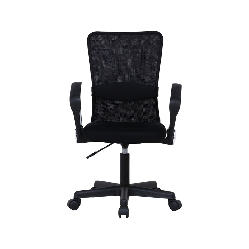 メッシュバックチェアー ハンター 肘付 ＢＫ C/D:90870