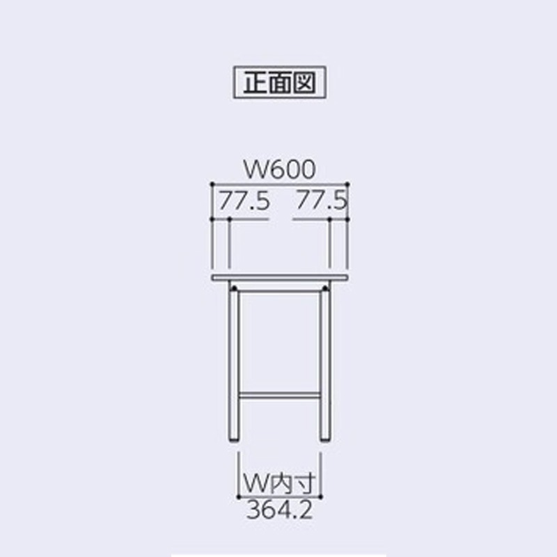 ワークテーブル　150シリーズ　固定式　基本形　H740　600×600　SUP-660-WW