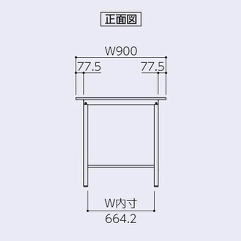 ワークテーブル　150シリーズ　固定式　H950　全面棚板付　900×600　SUPH-960TT-WW