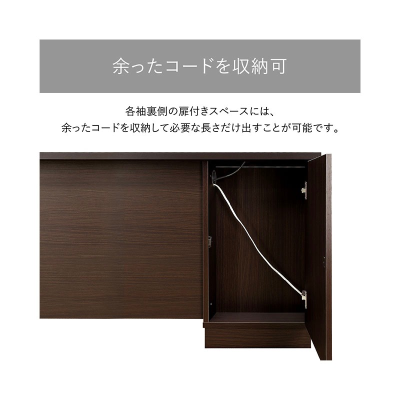 エクティー 国産役員用両袖デスク（W1800×D750×H714）MKG-1875DW