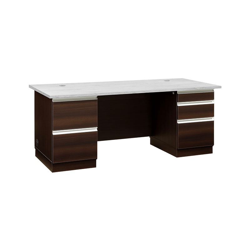 エクティー 国産役員用両袖デスク（W1800×D750×H714）MKG-1875DW