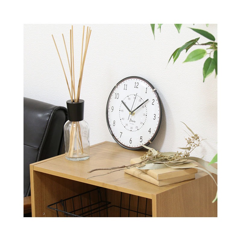 【セット数:6pcs】掛時計 エポック Φ２０ｃｍ ＴＯＷＮ[C/D:27319]