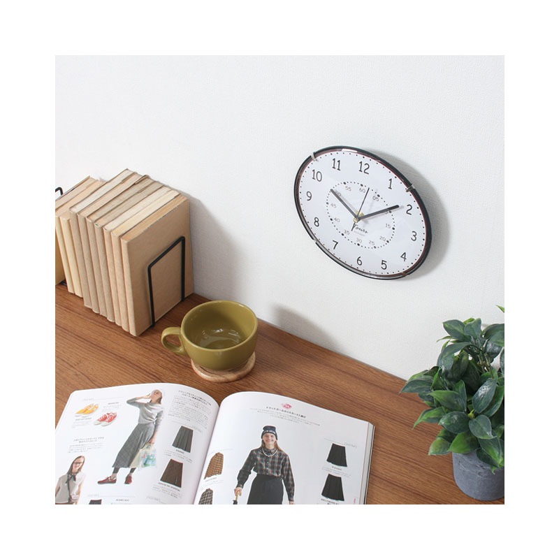 【セット数:6pcs】掛時計 エポック Φ２０ｃｍ ＴＯＷＮ[C/D:27319]