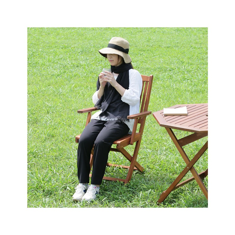 【セット数:2pcs】フォールディングチェア （肘付） ＃ＧＣ９２ＪＰ   [ C/D:81059]