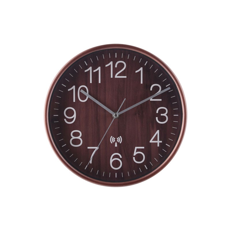 【セット数:3pcs】電波掛時計 プライウッド Φ２８ｃｍ [C/D:27350] [C/D:27351]