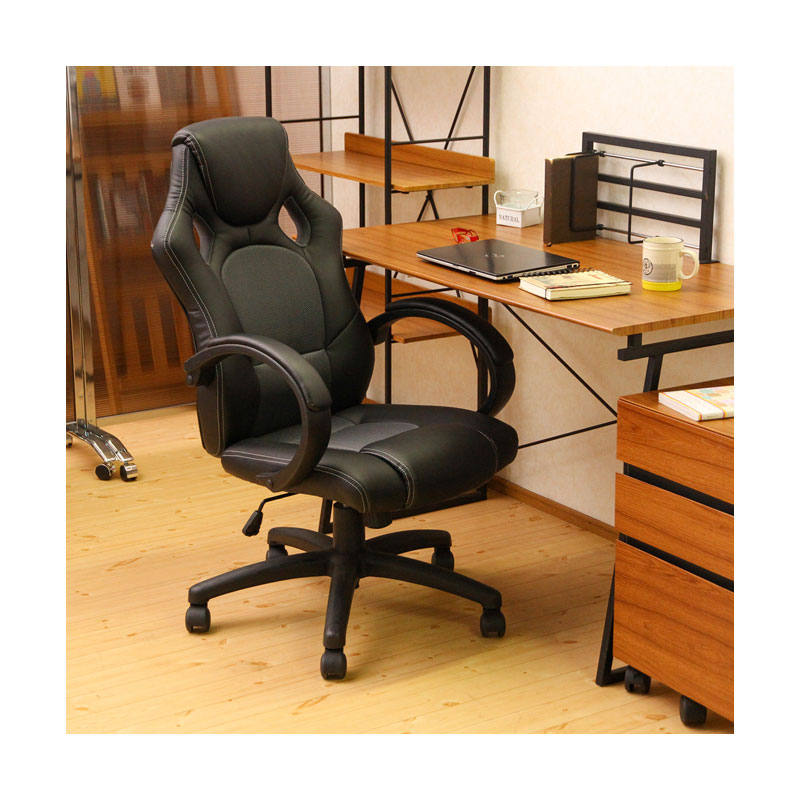 レーシングチェアー サーキット　ブラック　 C/D:25838