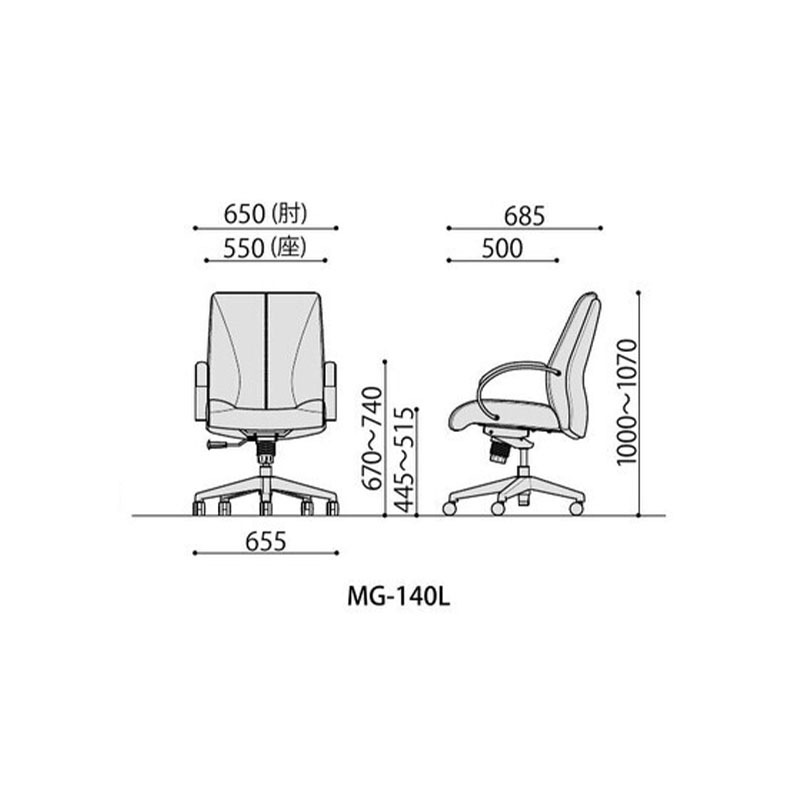 マネジメントチェア　MG-140L