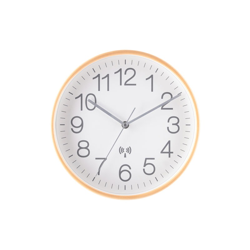 【セット数:3pcs】電波掛時計 プライウッド Φ２８ｃｍ  [C/D:27352] [C/D:27353]