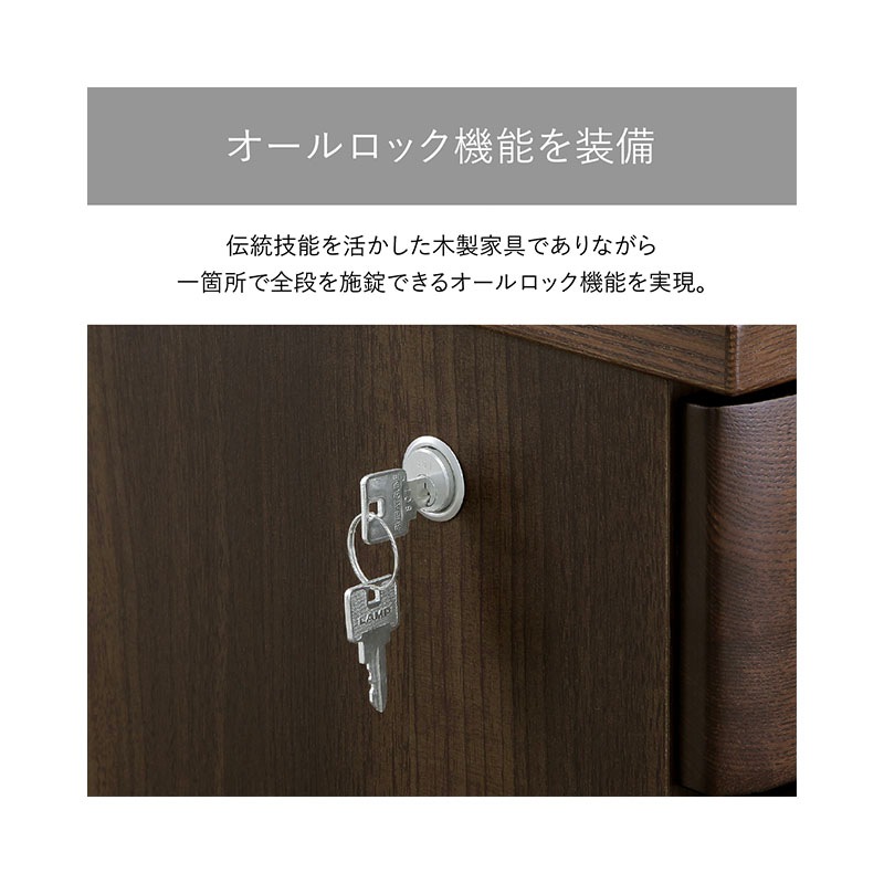 ソフィーダ 国産役員用3段ワゴン（W425×D500×H670）MKV-3W