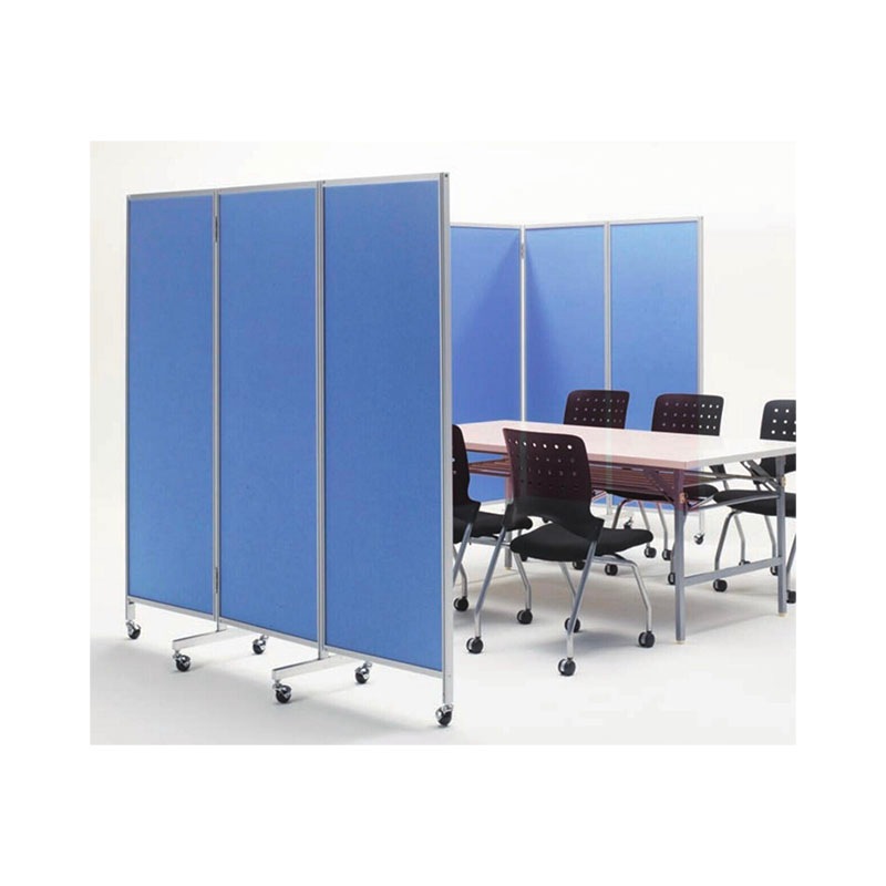 三ツ折衝立（布張り）　楢-88C