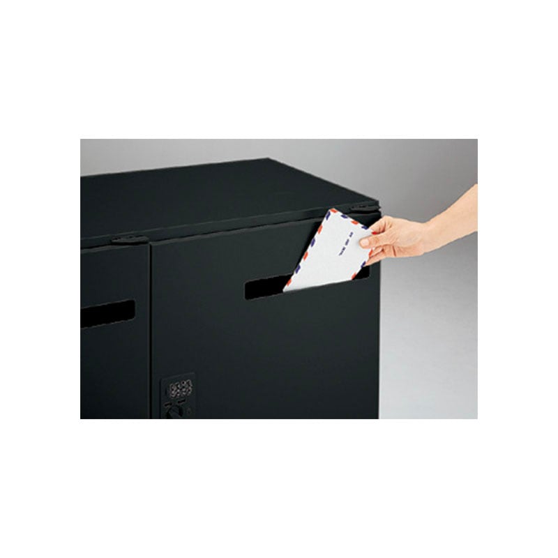 パーソナルロッカー(W900㎜)4人用 投入口無 ポケット無 ダイヤル錠 CW-0911PLD4-BB