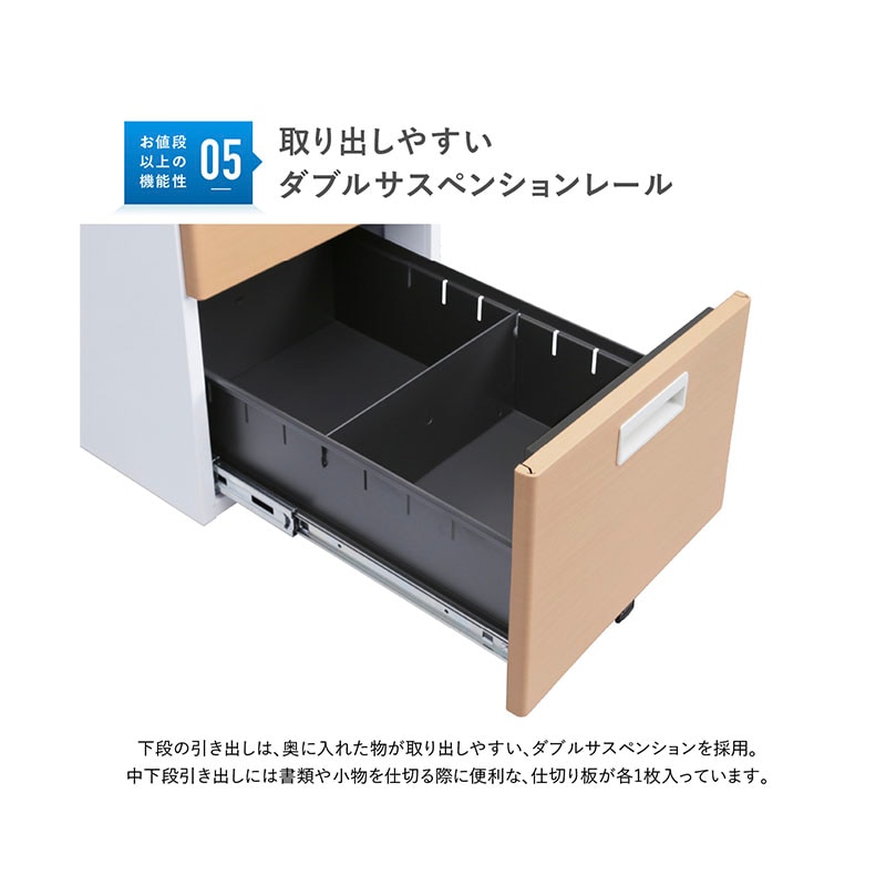 スチール3段ワゴン（W395×D550×H616） KD-3_KDW-3_KDN-3_KDB-3