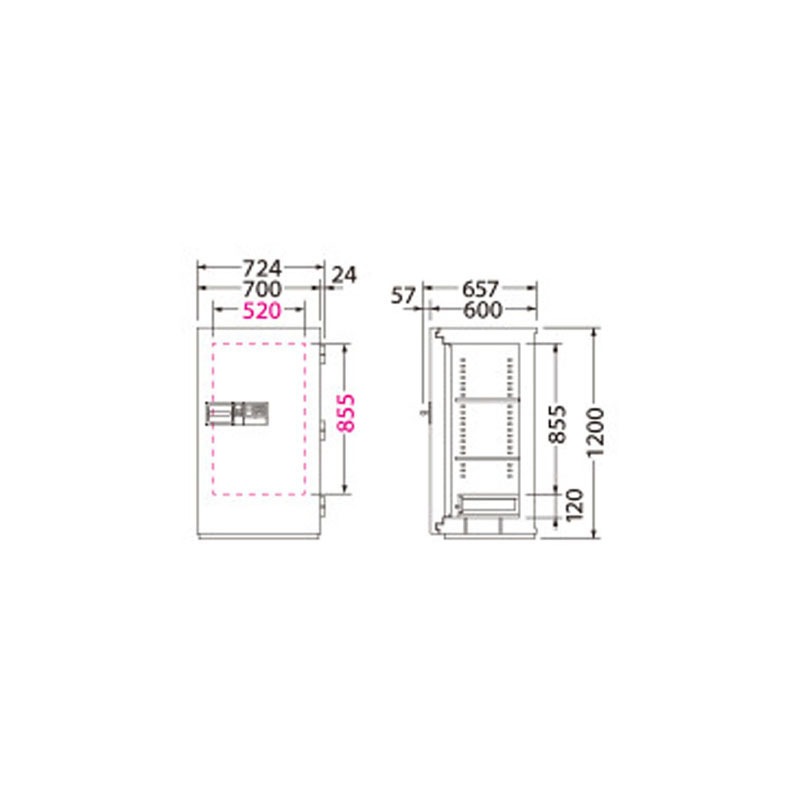 大型耐火金庫 NCSシリーズ 3マルチロック式 NCS-30YET